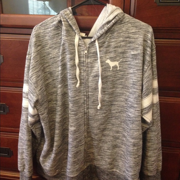 PINK Victoria's Secret Tops - PINK Victoria's Secret Zip-Up Hoodie