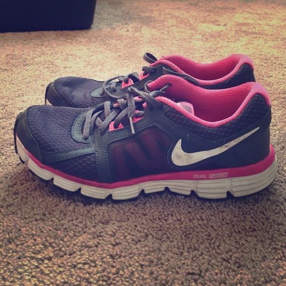 Pink and Gray Nikes