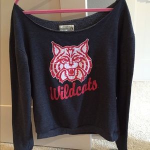 Wildcats Off-the-shoulder sweatshirt
