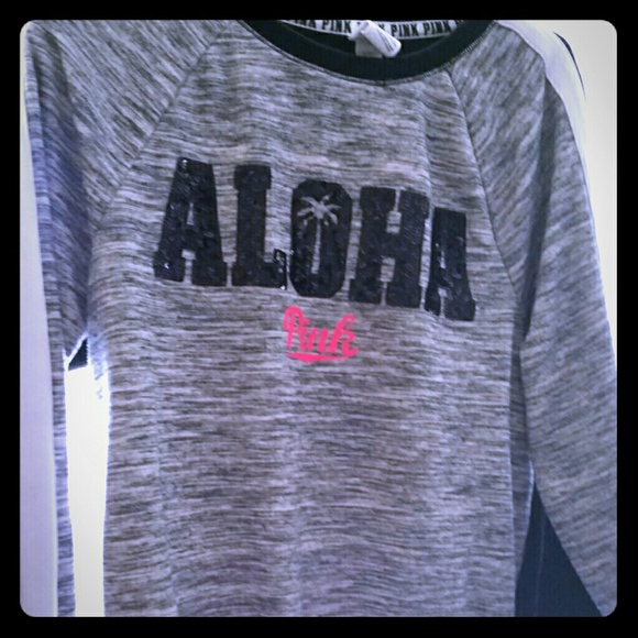 PINK by Victorias secret crew neck aloha