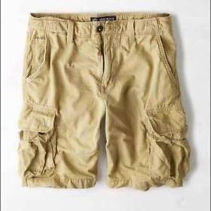 American Eagle Outfitters Tan Khaki Cargo Shorts