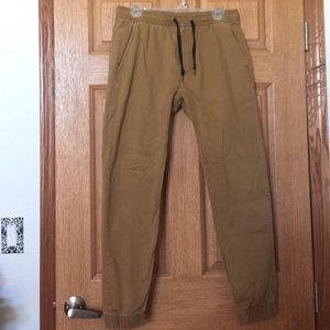 Men's Khaki Joggers