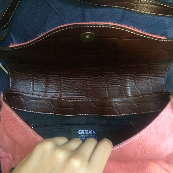 Guia's Pink Calf Fur Purse - Picture 3 of 3