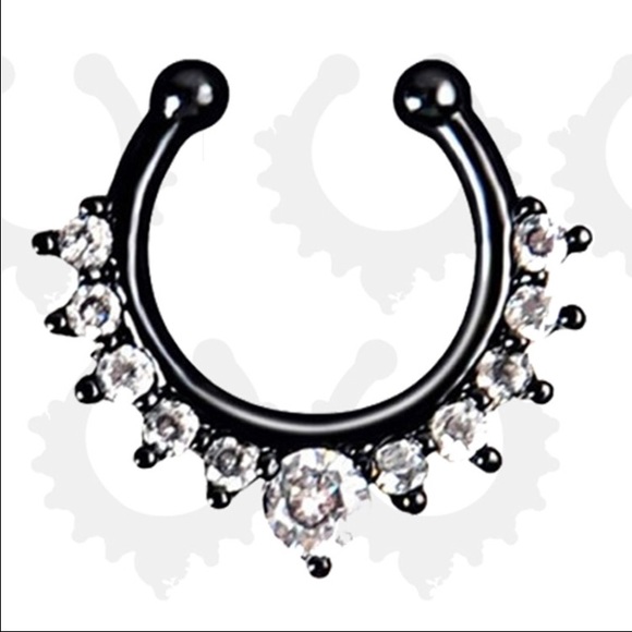 Jewelry - Brand new! Black faux septum ring