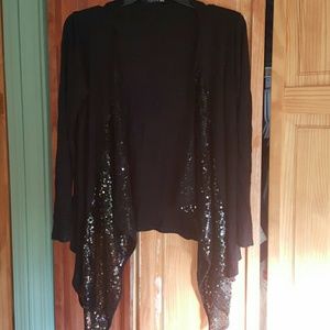 Black sequin cardigan
