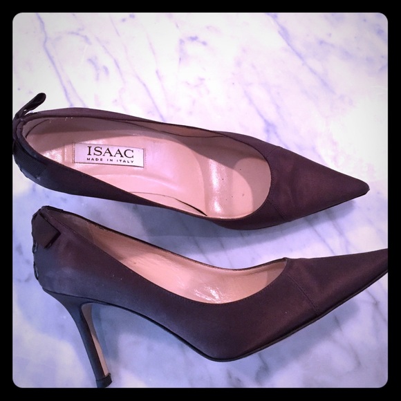 Brown Satin Pumps Isaac Mizrahi Pumps