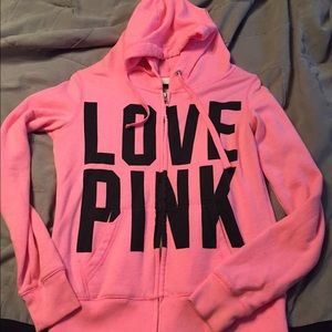 RARE htf PINK zip up