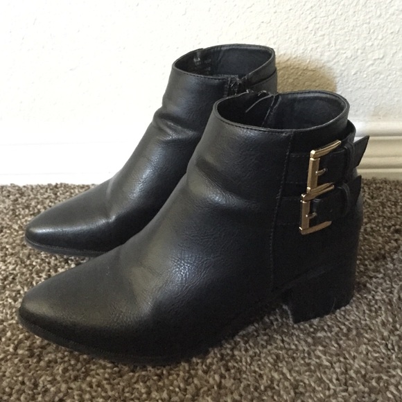 Black ankle boots
