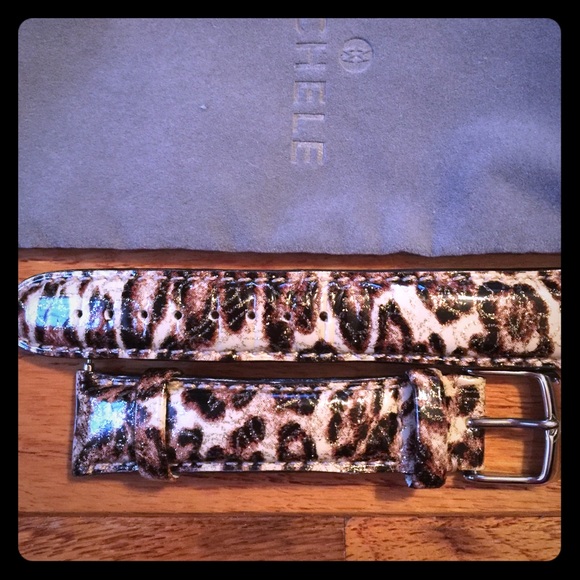 Michele Leather Watch Band 18mm