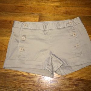 Khaki colored shorts