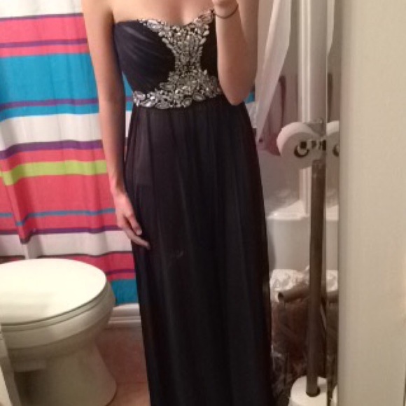prom dress, possibly shoes to match