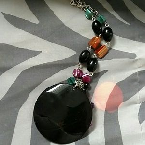 Marble like Necklace and marble like bracelets