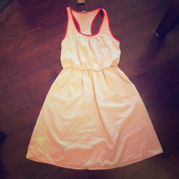 Ivory and red dress from Francesca's