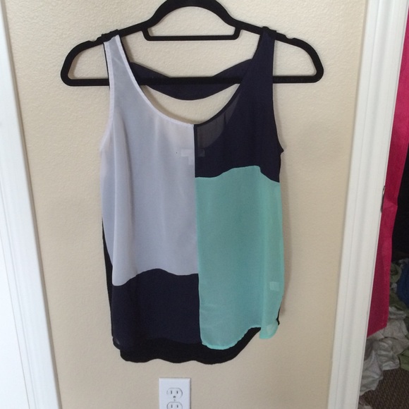 Block colored tank top