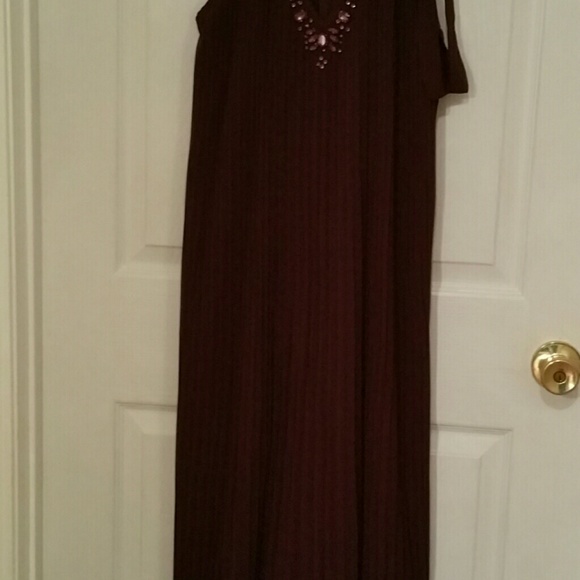 Victoria Secret Knife Pleated Maxi Dress