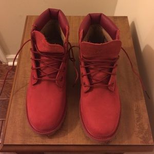 Red Timberland Boots