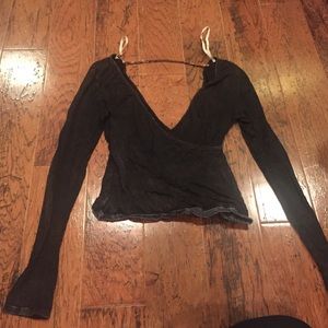 Gimmicks long sleeve deep v-neck