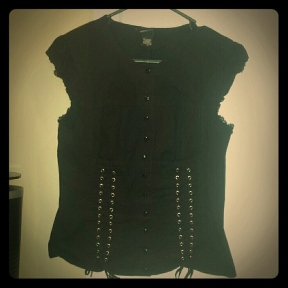 Corset look alike shirt