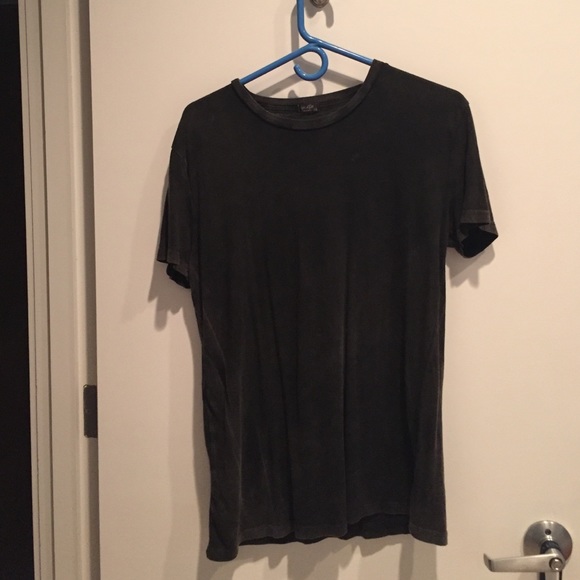 Dark brown distressed t shirts