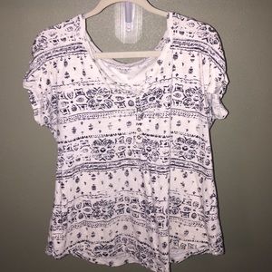 Black and White Print t-shirt