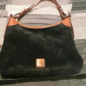 TODAY SALE!!!!! Dooney and Bourke suede navy hobo