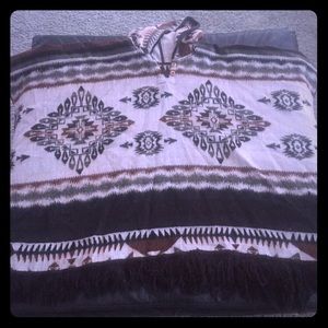 Very soft handmade poncho