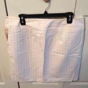 Beautiful white and metallic skirt