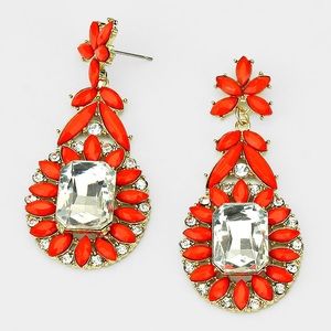 Burnt Orange Utopian Petal Earrings