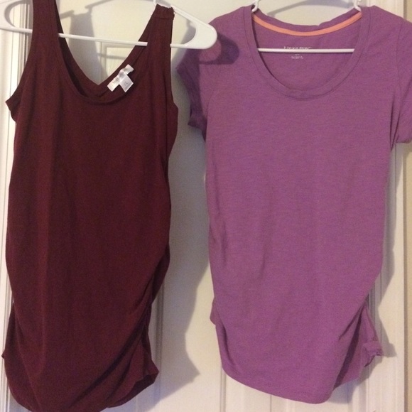 Two maternity shirts