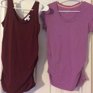 Two maternity shirts