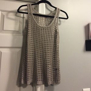 Knit tank grey.