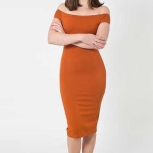 American Apparel Criss Cross Back midi dress