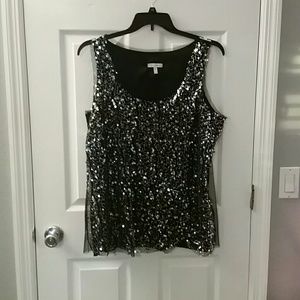 Sparkly Black Tank