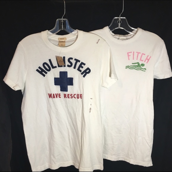 Hollister (NWT) / Abercrombie & Fitch White Tees