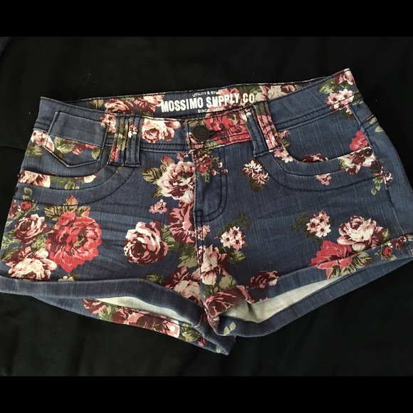 Floral Jean Shorts
