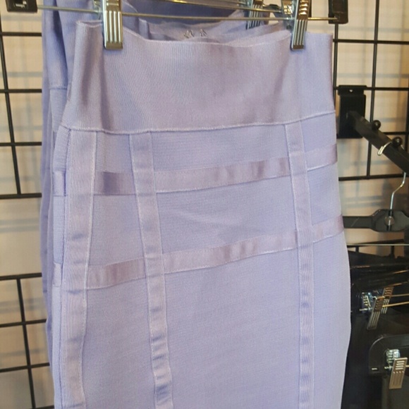 Purple stretchable skirt