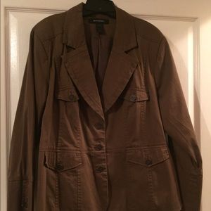 Brown Military Style Blazer