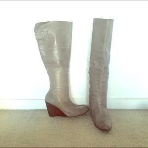 Nine West wedge tall boots