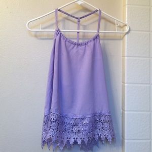 Halter Tanktop with Pattern on Bottom