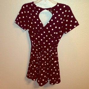 Polka dot romper