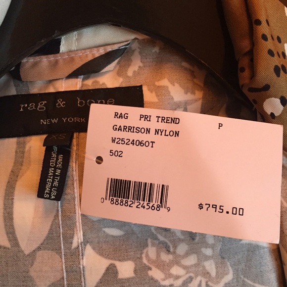 ❗️LAST CHANCERag + Bone Palm Print Parka XS 2015 - Picture 3 of 4