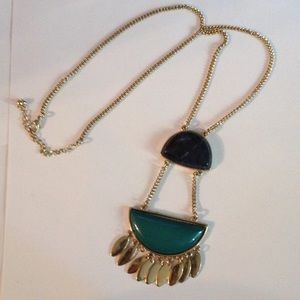 Stone and metal necklace