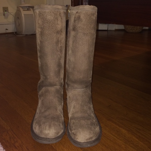 UGG Shoes - Tall Zip-Up brown UGGS, Size: 7