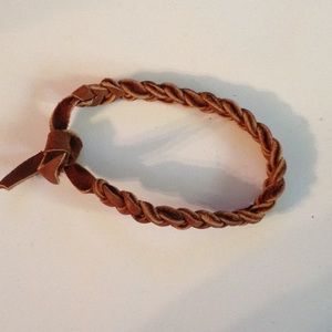 Leather braided bracelet