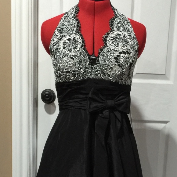 Black & White Halter dress from JS Boutique
