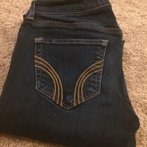 Dark wash Hollister skinny jeggings