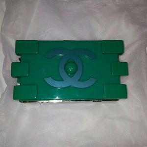 Chanel lego brick clutch