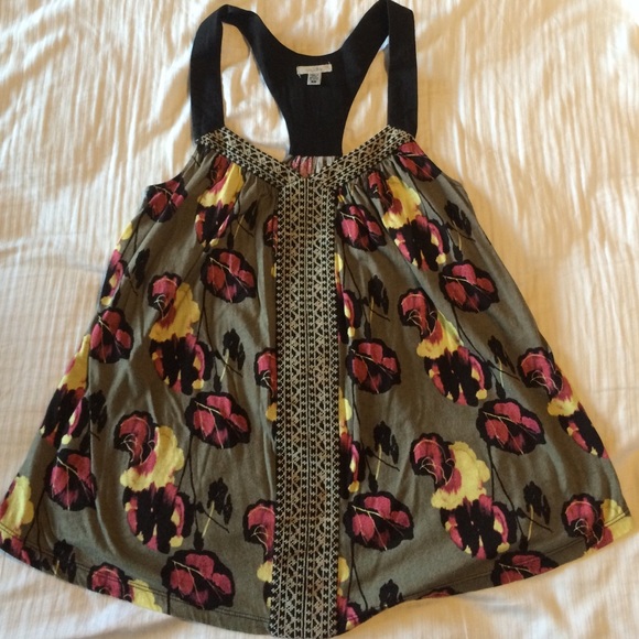 Floral racerback tank