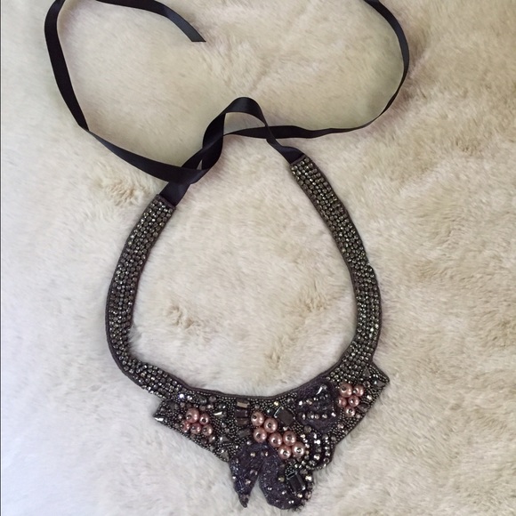 Teri Jon ribbon necklace