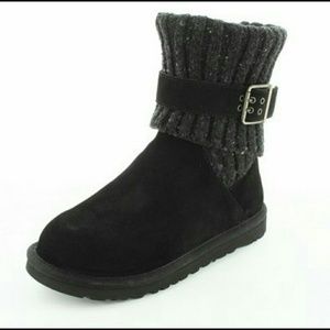 Black and grey UGGs